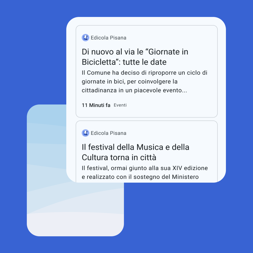 Funzionalità feed notizie